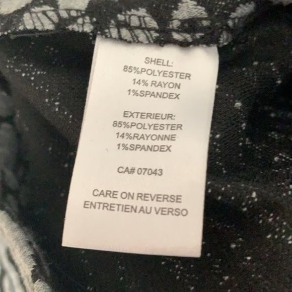 Black And Gray Animal Print Top - Picture 6 of 6